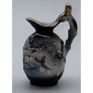 Vintage Mini Rare Painted Moriage Dragonware Pitcher Japanese Porcelain Perfect